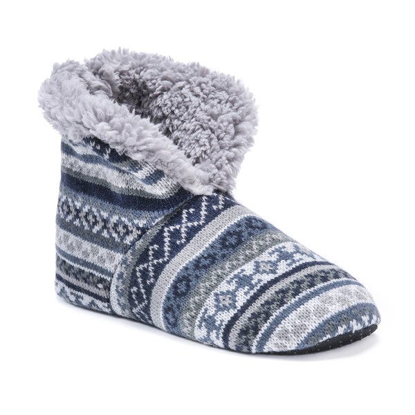 muk luks men's slipper booties