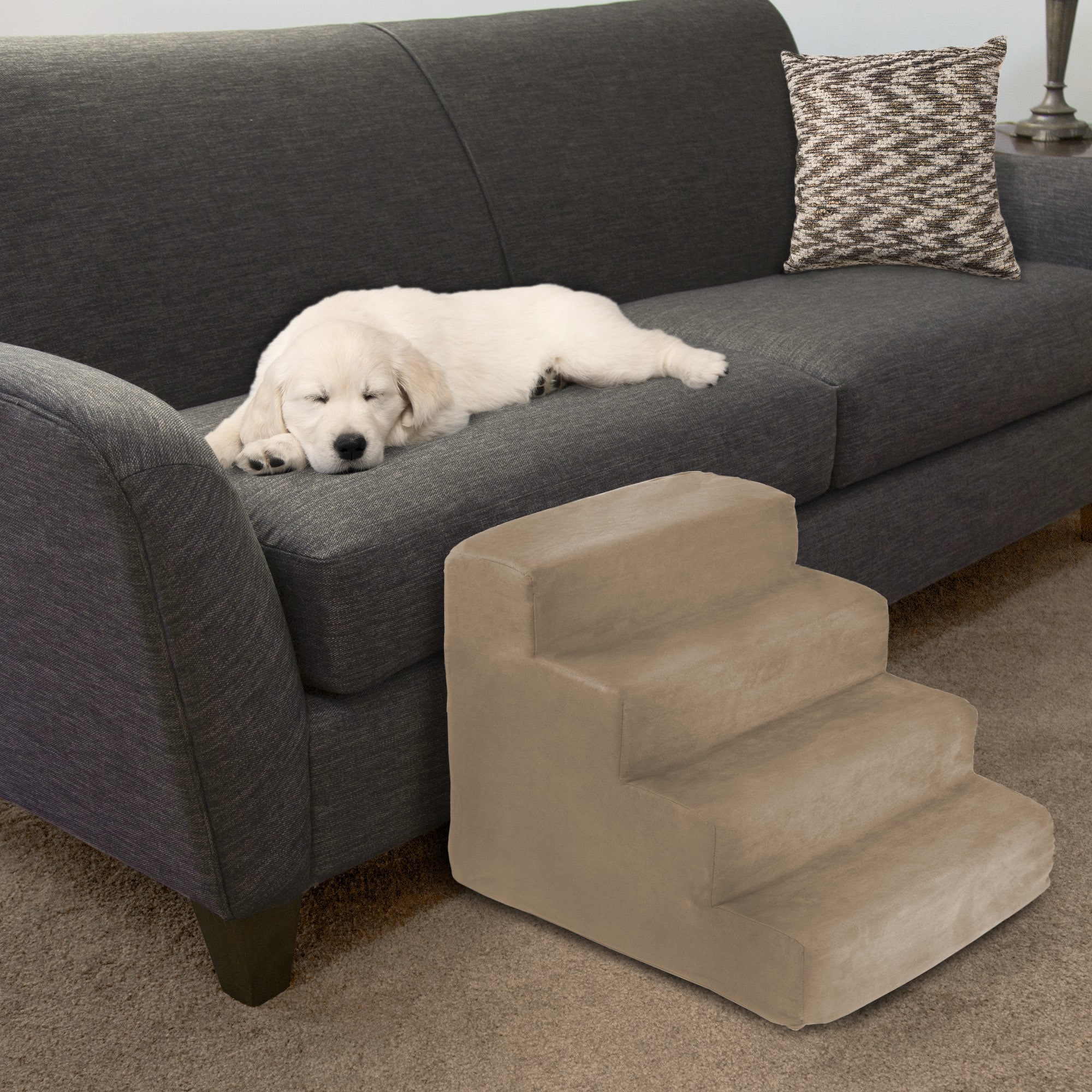 4 step foam pet stairs