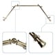 preview thumbnail 3 of 3, InStyleDesign 13/16" Bay Window Curtain Rod - 20-36 inches, 38-72 inches Antique/Brass Finish - Antique Brass