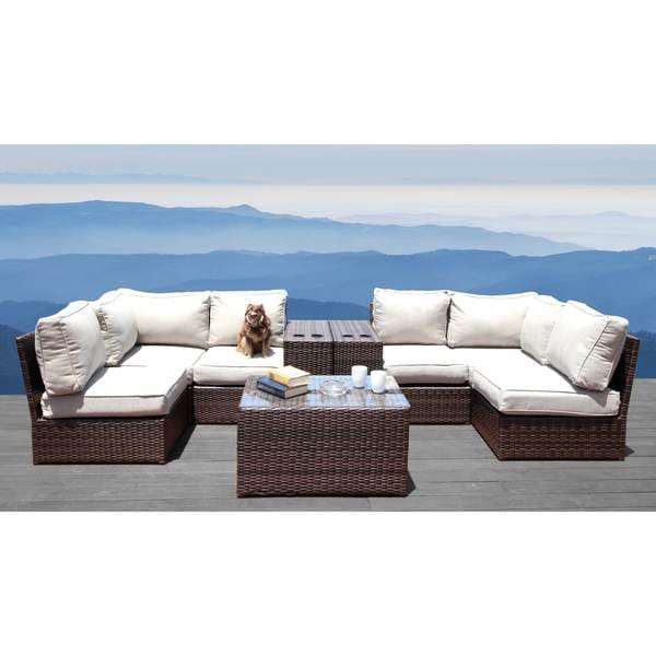 9 piece outdoor sectional set