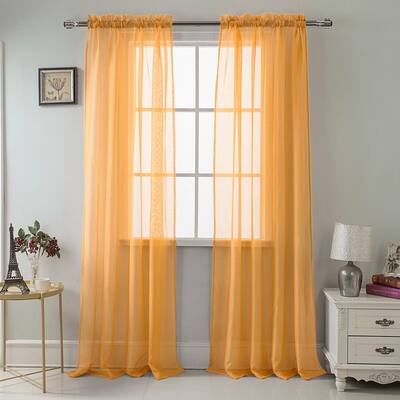 Buy Orange 90 Inches Curtains Drapes Online At Overstock Our