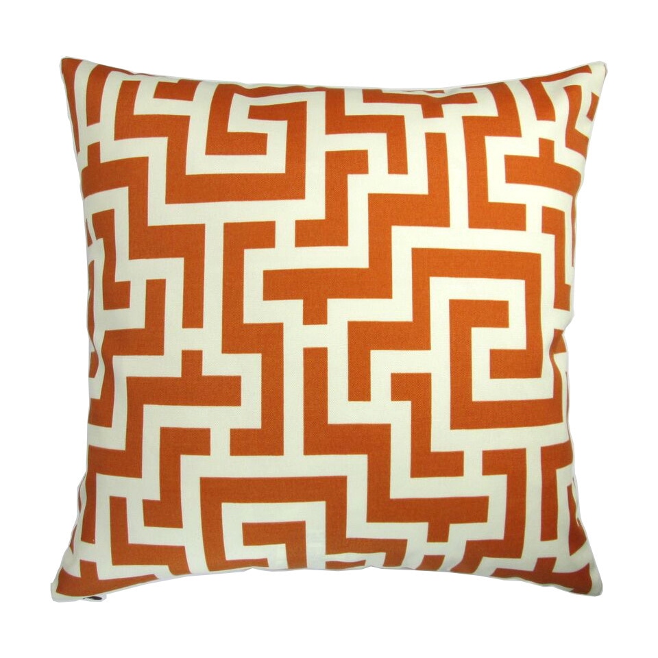 Artisan Pillows 18-inch Indoor/Outdoor Modern Geometric Garden Maze in  Orange Brown Caramel - Pillow Cover Only (Set of 2) - Bed Bath & Beyond -  17037456