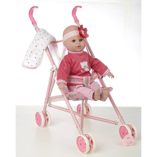 baby doll crib and stroller set