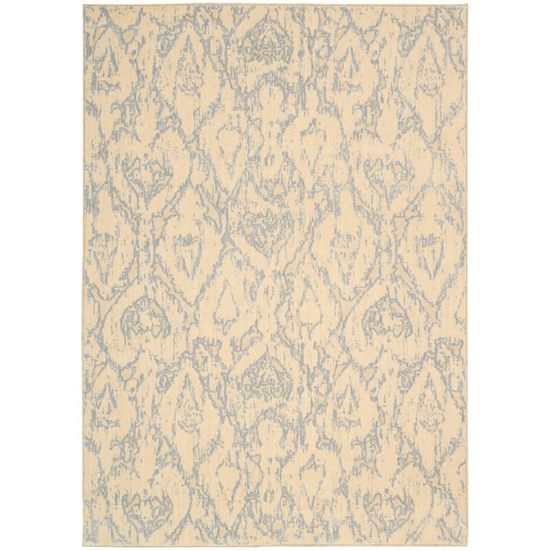 Nourison Nepal NEP07 Area Rug - Bone - Oriental - Indoor - Modern & Contemporary - Runner/Rectangle - Wool - N/A - 3'6" x 5'6"/Surplus