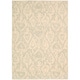 preview thumbnail 31 of 84, Nourison Nepal NEP07 Area Rug Bone - Abstract - Indoor - Modern & Contemporary/Patterned - Runner/Rectangle - 6' Round/Square - Synthetic - N/A - 5'3" x 7'5"
