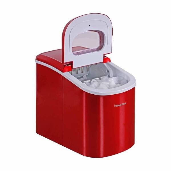 Shop Magic Chef 27 Lb Countertop Ice Maker Red Free Shipping