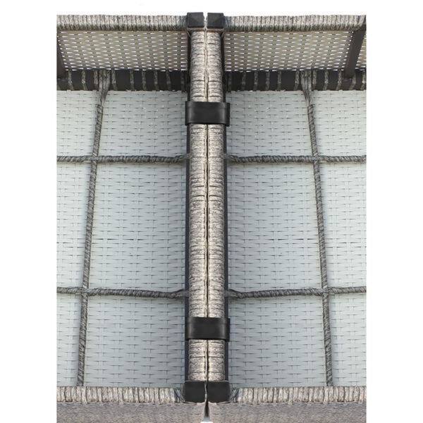 Living Source International Chelsea Grey Wicker and Aluminum 12-piece Conversation Sectional Club Set
