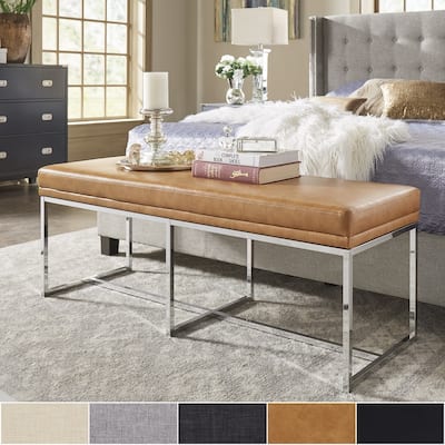 Bryn Chrome Base Bench by iNSPIRE Q Bold