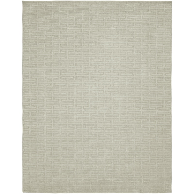 Pearl Neutral Wool/Viscose Handmade Area Rug