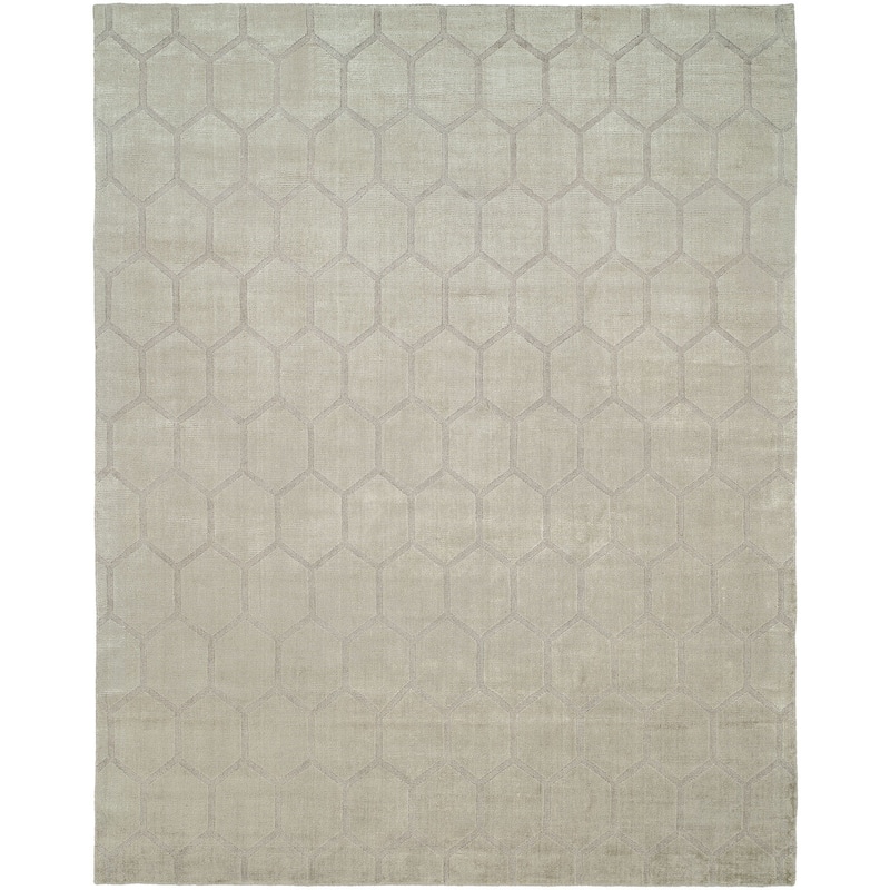 Pearl Grey Handmade Area Rug