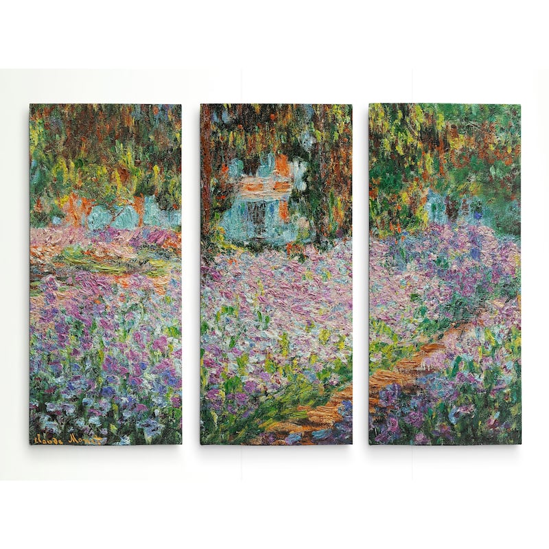 Irises-in-Garden -Claude Monet