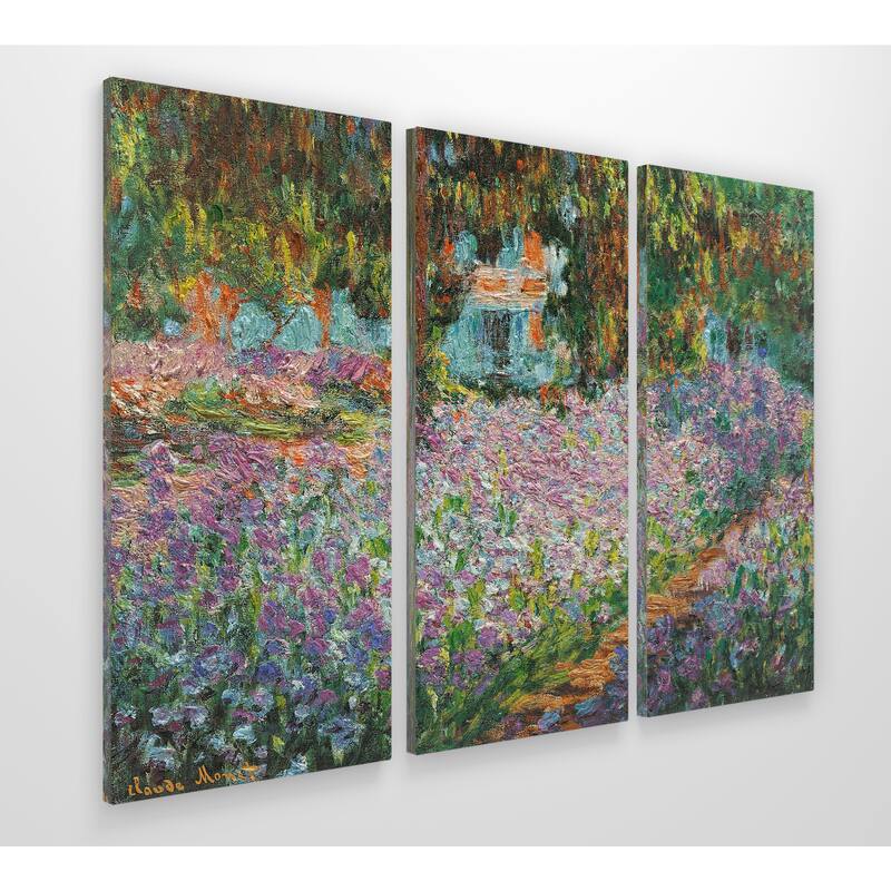 Irises-in-Garden -Claude Monet
