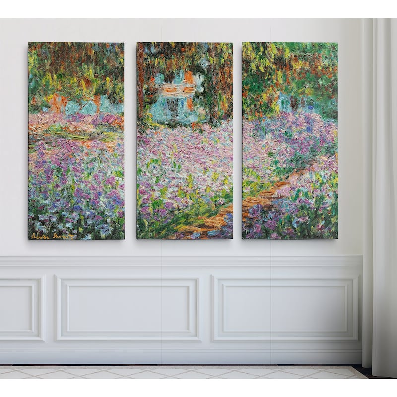 Irises-in-Garden -Claude Monet