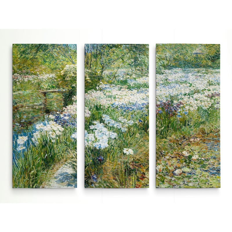 The-Water-Garden -by Childe-Hassam