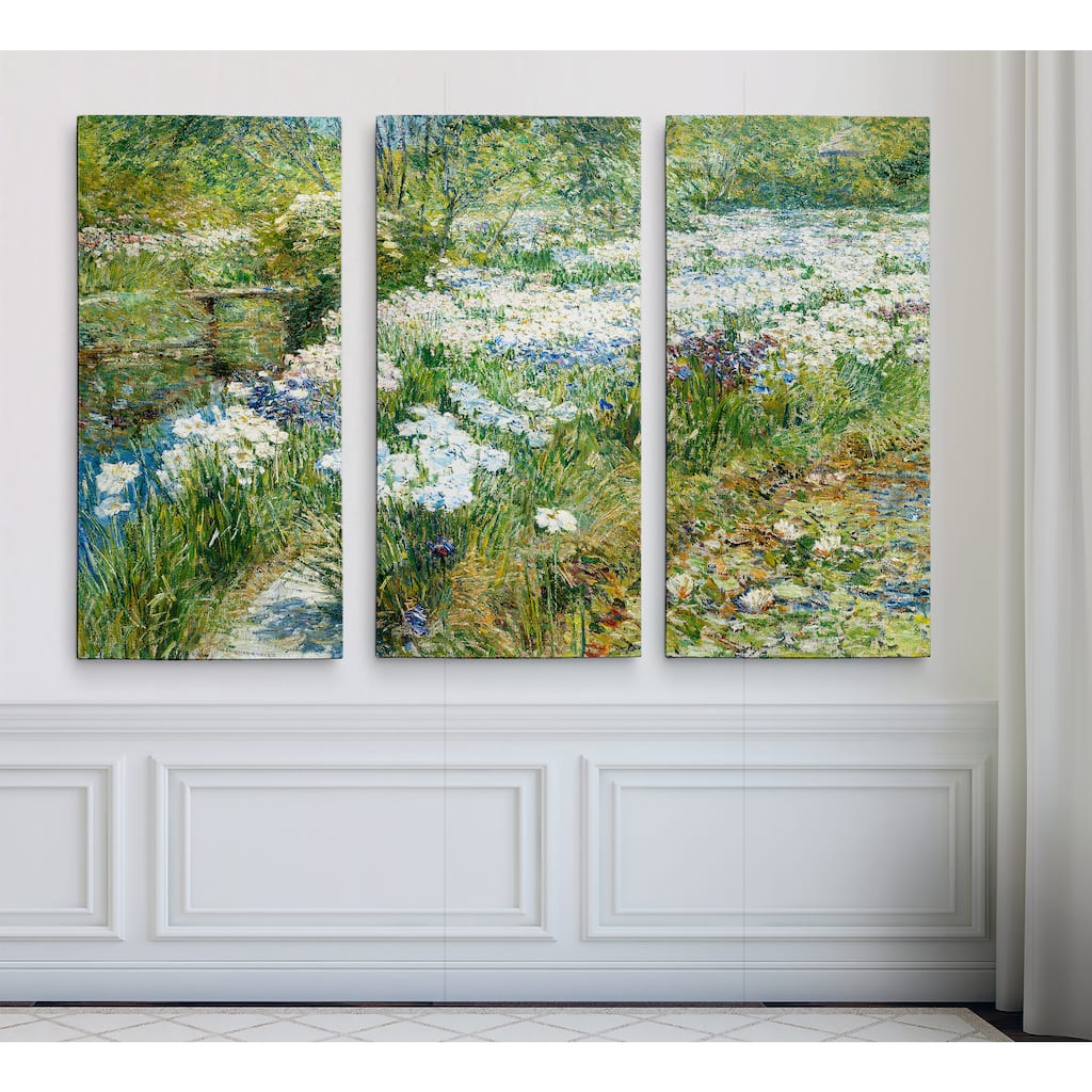 The-Water-Garden -by Childe-Hassam