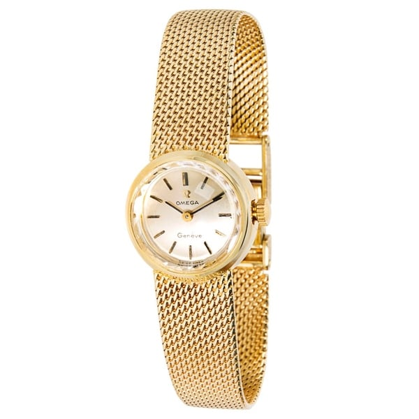 Shop Omega Vintage Women's Watch in 14K Yellow Gold - Free ...