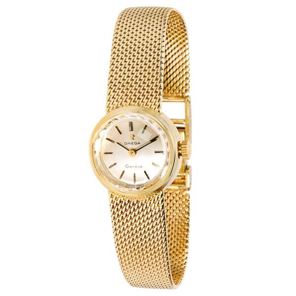 Shop Omega Vintage Women S Watch In 14k Yellow Gold Overstock 17075728
