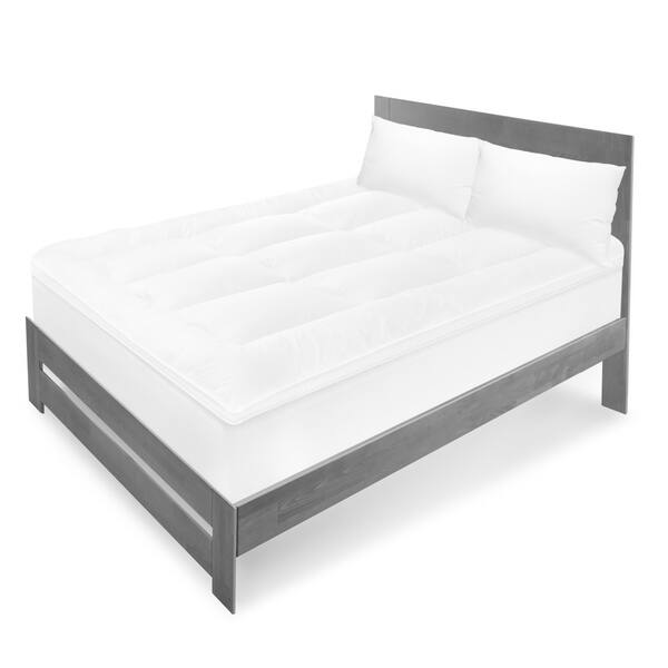 SwissLux Classic Eco Feather and Down Queen Size Featherbed Topper (As