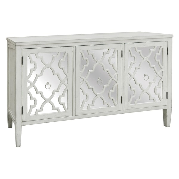 Marissa Antique White Pattern Mirror 3 Door Sideboard Free Marissa Antique White Pattern Mirror 3 Door Sideboard Free Shipping Today 17075819