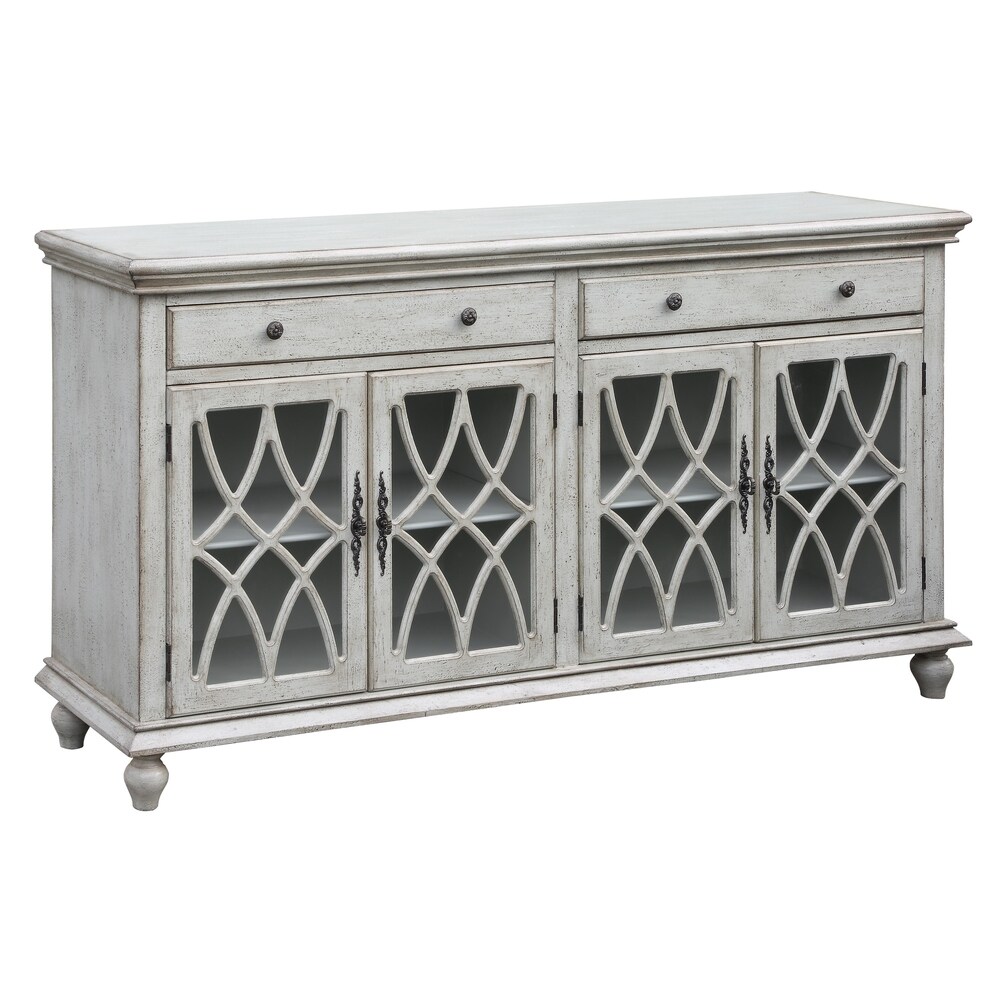 Overstock Paxton Pale Grey Sideboard - 72"W x 39"H x 18"D (Antique White - 72"W x 39"H x 18"D)