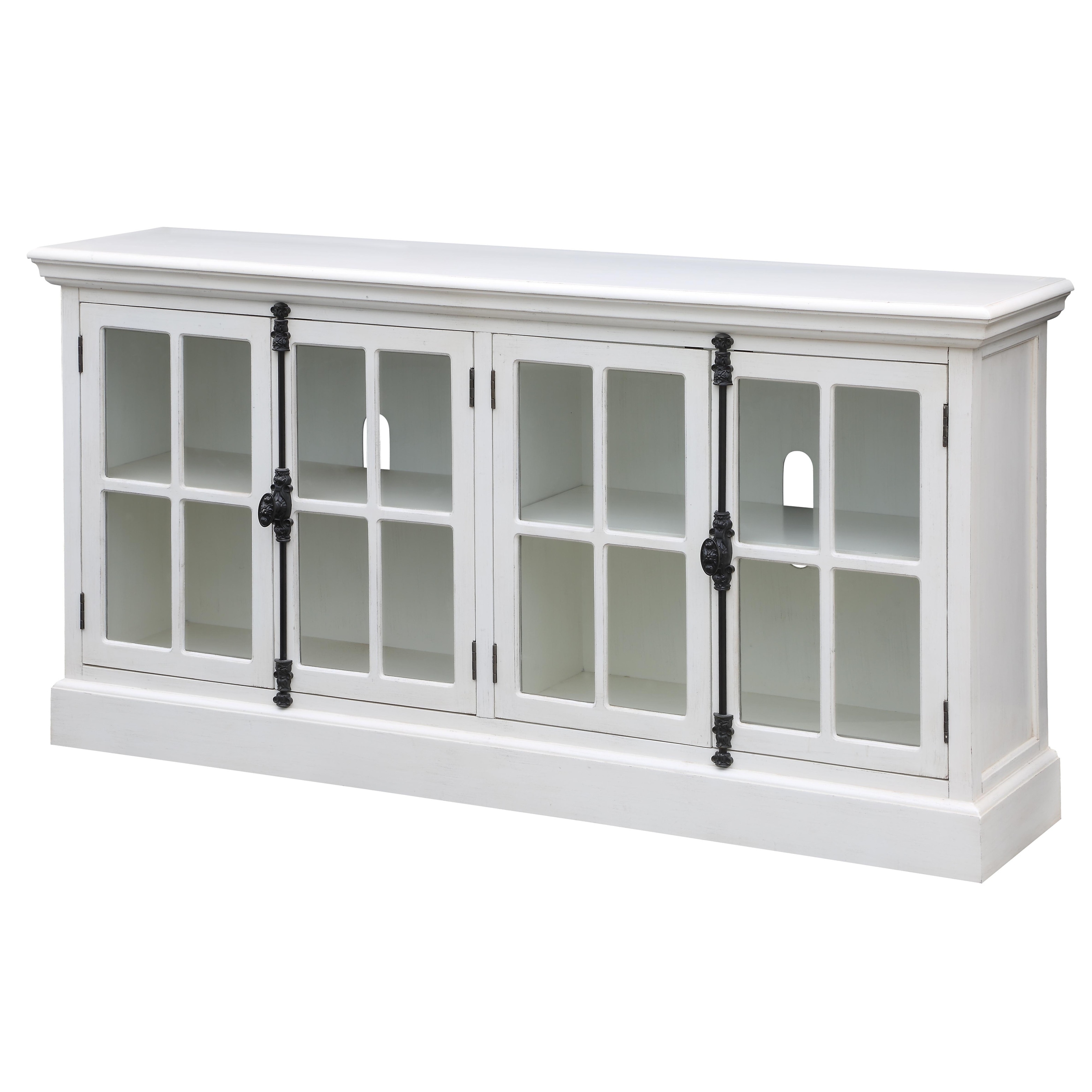 Shop Coventry White Oak Finish 4 Door Media Console Free