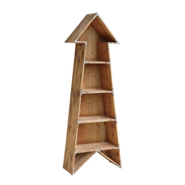 Chickasaw Rustic Wood Arrow Bookshelf - Bed Bath & Beyond - 17075917