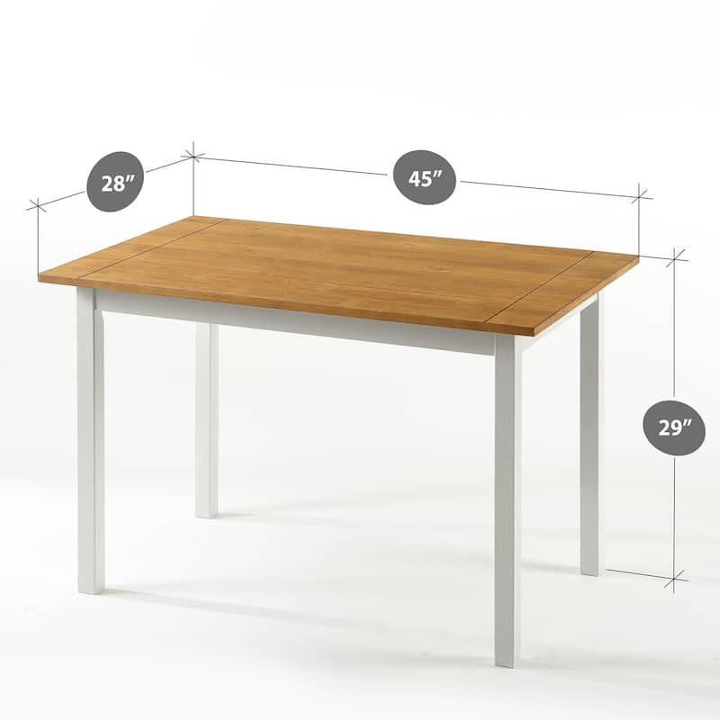 Priage by Zinus Farmhouse Wood Dining Table