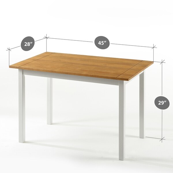 zinus farmhouse dining table