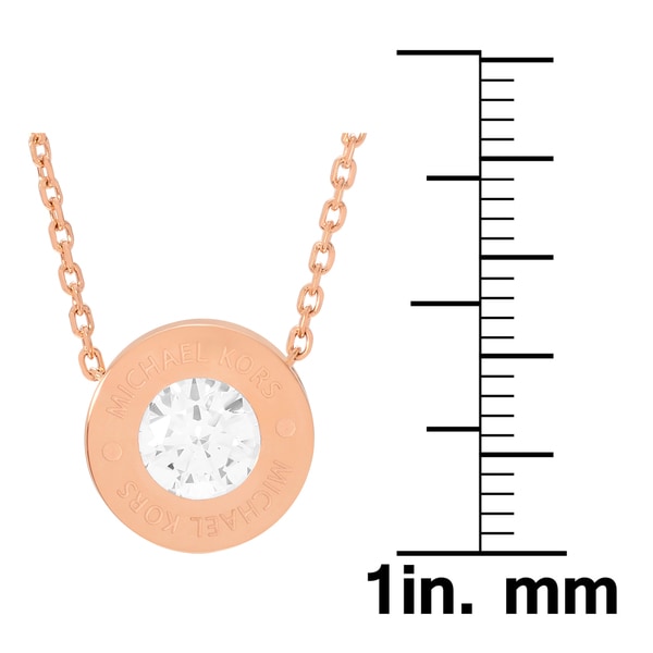 michael kors crystal circle pendant