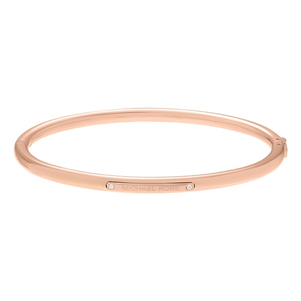 michael kors logo plaque bangle bracelet