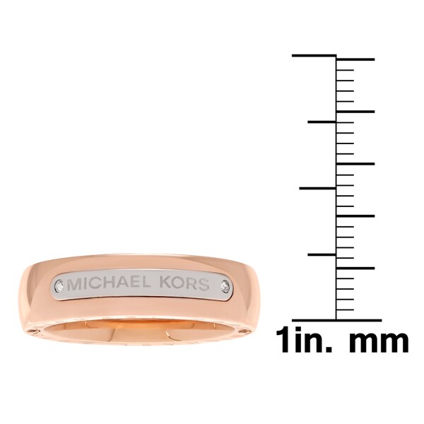 michael kors logo plaque ring