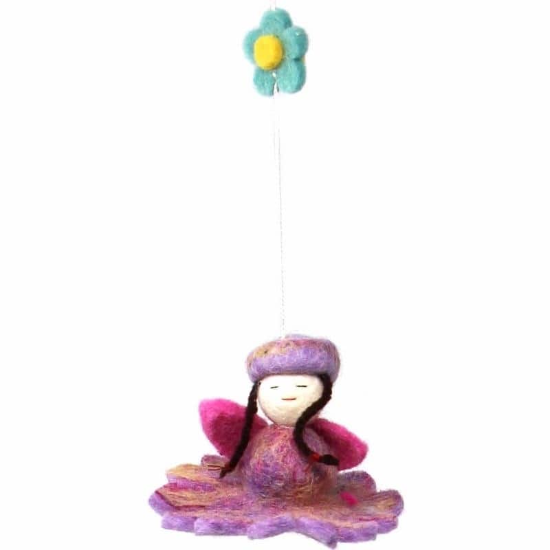 Taylor & Olive Tulip Handmade Felt Flower Fairy Mobile