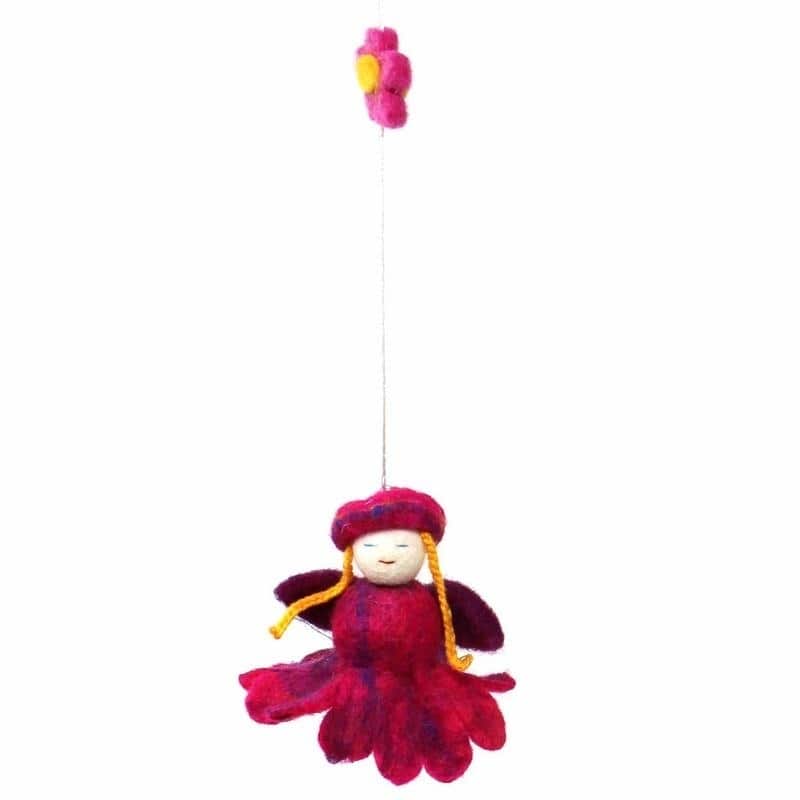 Taylor & Olive Tulip Handmade Felt Flower Fairy Mobile