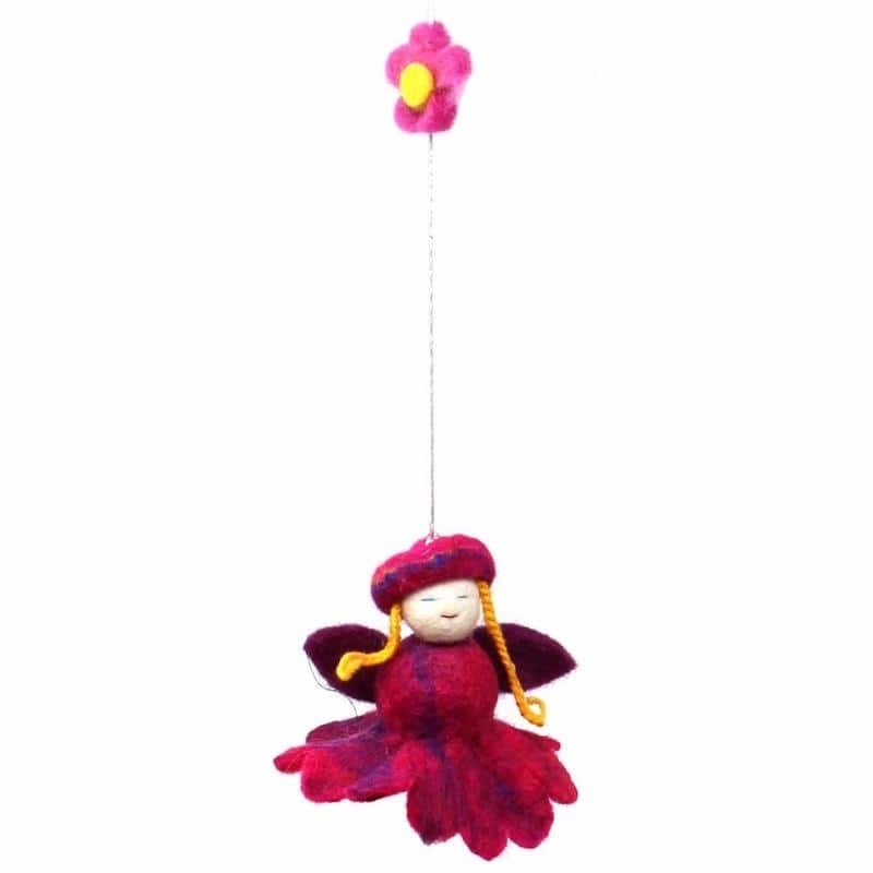 Taylor & Olive Tulip Handmade Felt Flower Fairy Mobile