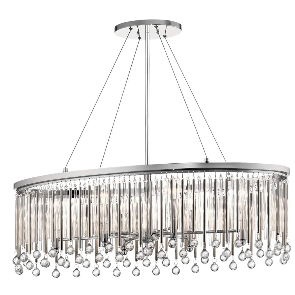 Kichler Lighting Piper Collection 6-light Chrome Oval Chandelier