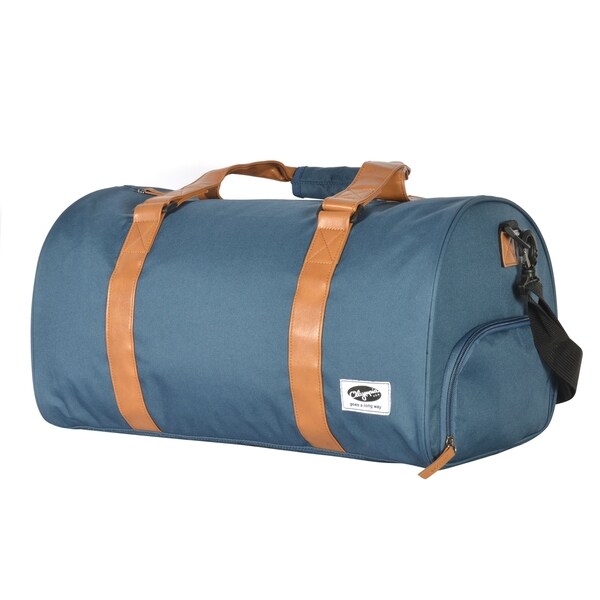 Goodhope Eco Green PET 19-inch Weekender Duffel Bag Blue