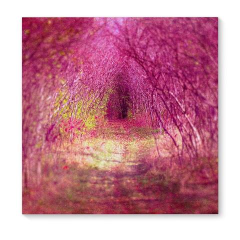 Kavka Designs Into The Pink Light Purple/Green Pink Canvas Art