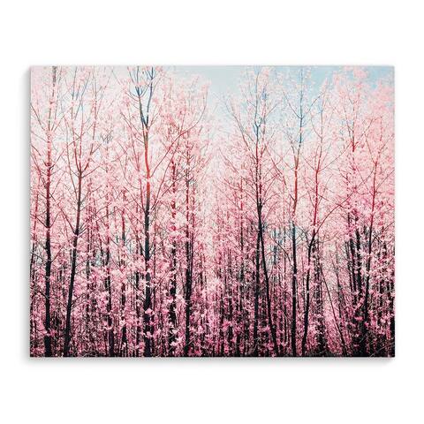 Kavka Designs Awash Pink/Brown/Blue Canvas Art
