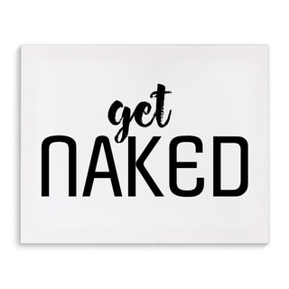 Kavka Designs Get Naked Black/White Canvas Art - Bed Bath & Beyond