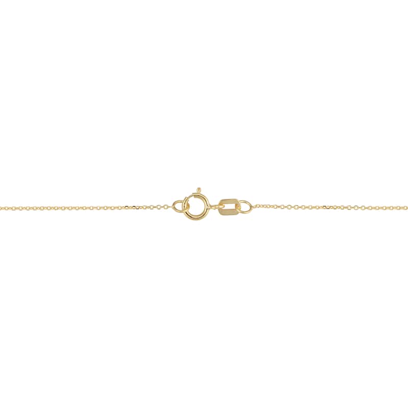Italian 14k Yellow, White or Rose Gold Crescent Moon Necklace (18 inches)