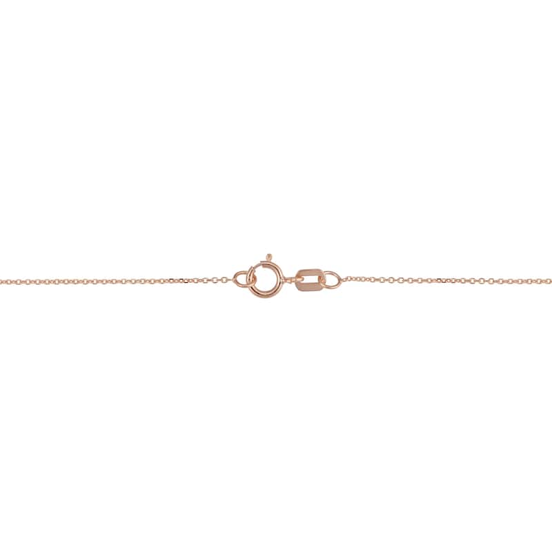 Italian 14k Yellow, White or Rose Gold Crescent Moon Necklace (18 inches)