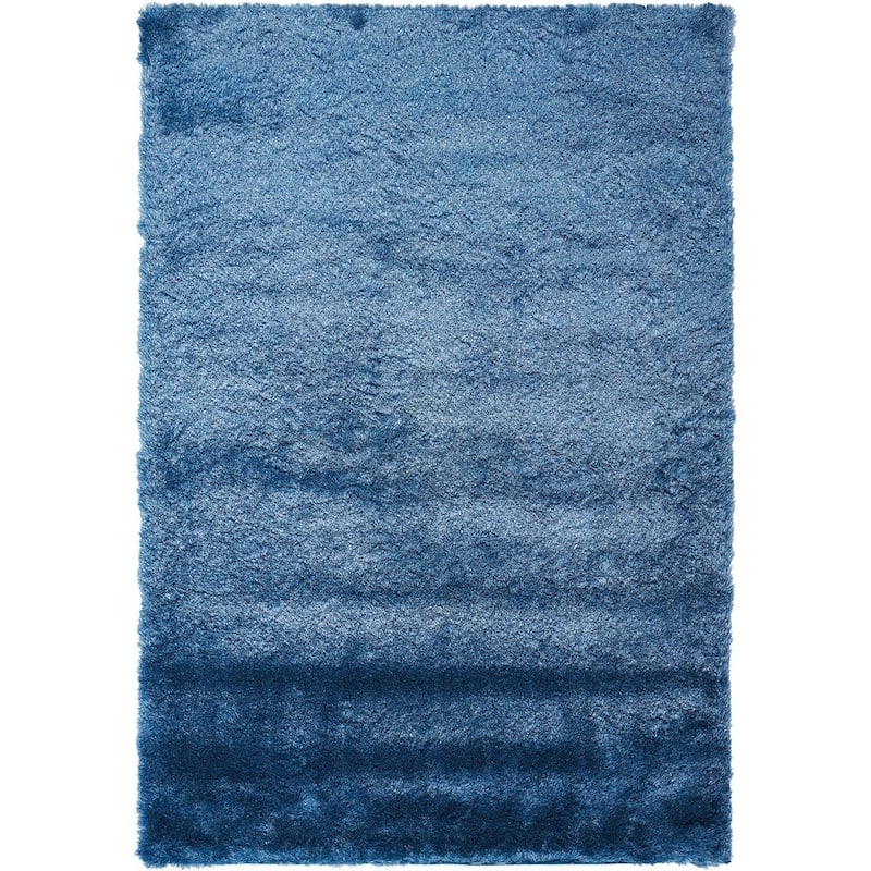Nourison Lush Plush Shag Area Rug - 4' x 6' - Light Blue - Rectangle