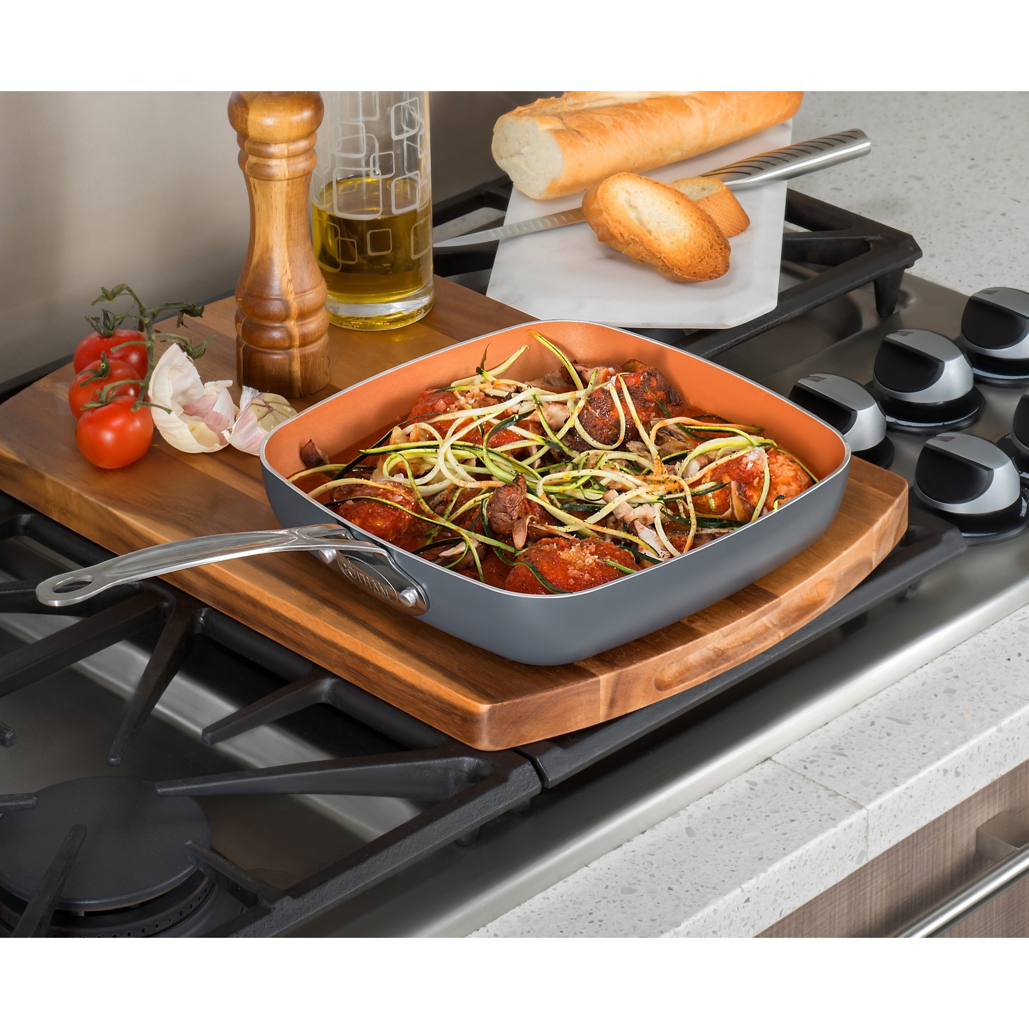 Gotham Steel Ultimate 15 Piece All In One Chefs Kitchen Set With Non Stick Ti Cerama Copper Coating 2 Pack Cookware Sets Home Gellyplast Com