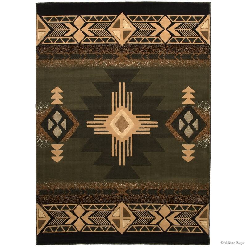 Allstar Woven Native American Area Rug - 7' 9"x10' 1" - Sage