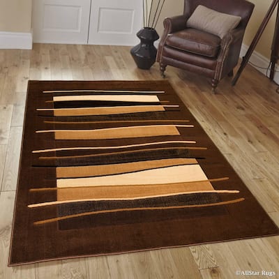 Allstar Chic Wavy Lined Design Rug