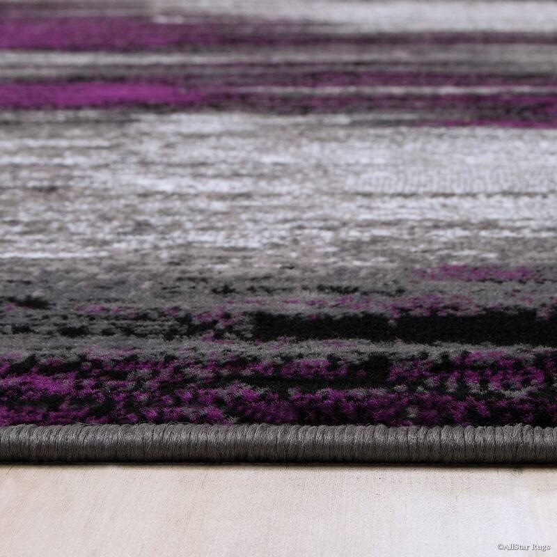 Allstar Exclusive Modern Brush Streak Pattern Area Rug