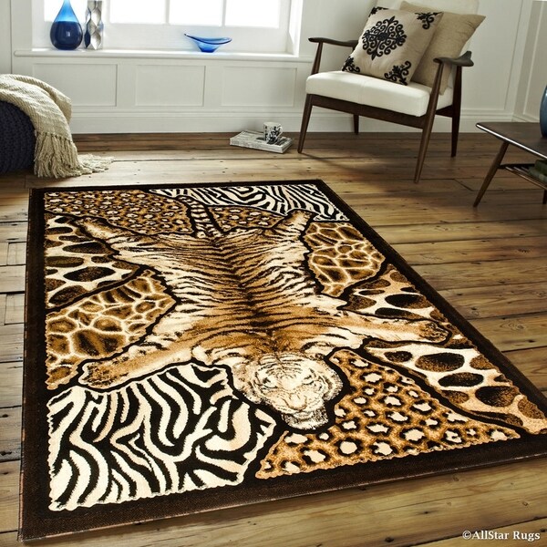 Allstar Black High Density Exotic Animal Skin Lion Rug 7 10 X Allstar Black High Density Exotic Animal Skin Lion Rug 7 X27 10