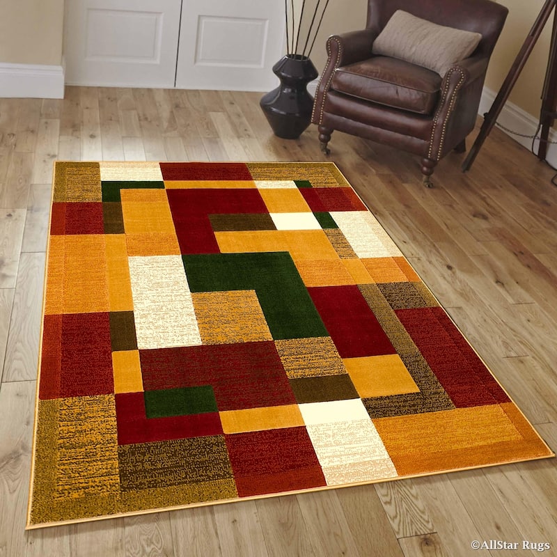 Allstar Chic Geometric Shape Design Rug