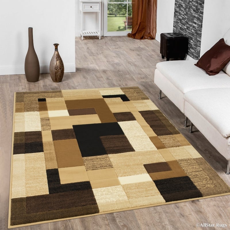 Allstar Chic Geometric Shape Design Rug