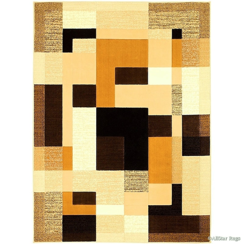 Allstar Chic Geometric Shape Design Rug - Beige - 7' 1" x 5' 2"